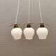 Old chandelier/hanging lamp with three light sources. Danish, design