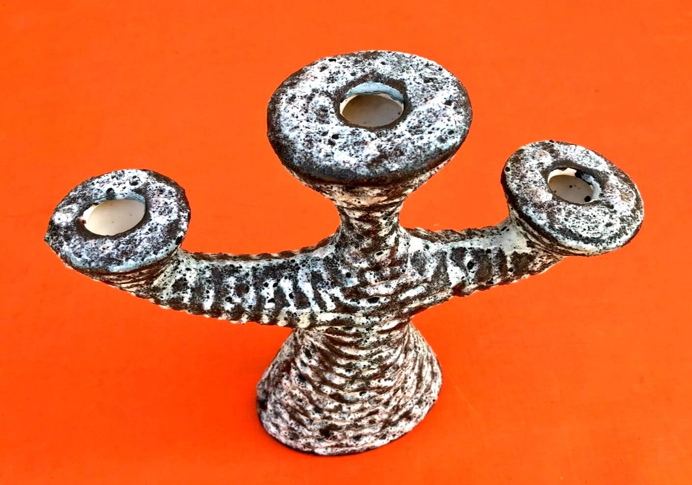 1960s Pair of Ceramic Candlesticks