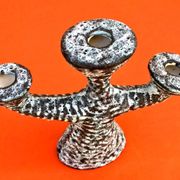 1960s Pair of Ceramic Candlesticks