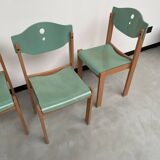 6 community chairs from the 80s
