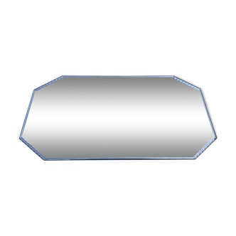 Octagonal bevelled mirror 1930 - 33x60cm