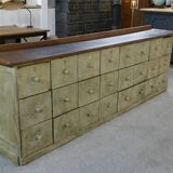 Meuble de métier patiné 24 tiroirs 1950’s