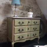 Chest of drawer Louis XV style crossbow