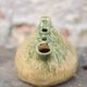 Vintage glazed ceramic soliflore, La Borne pottery, countryside, brutalist.