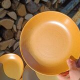 Deep stoneware plate