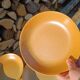 Deep stoneware plate
