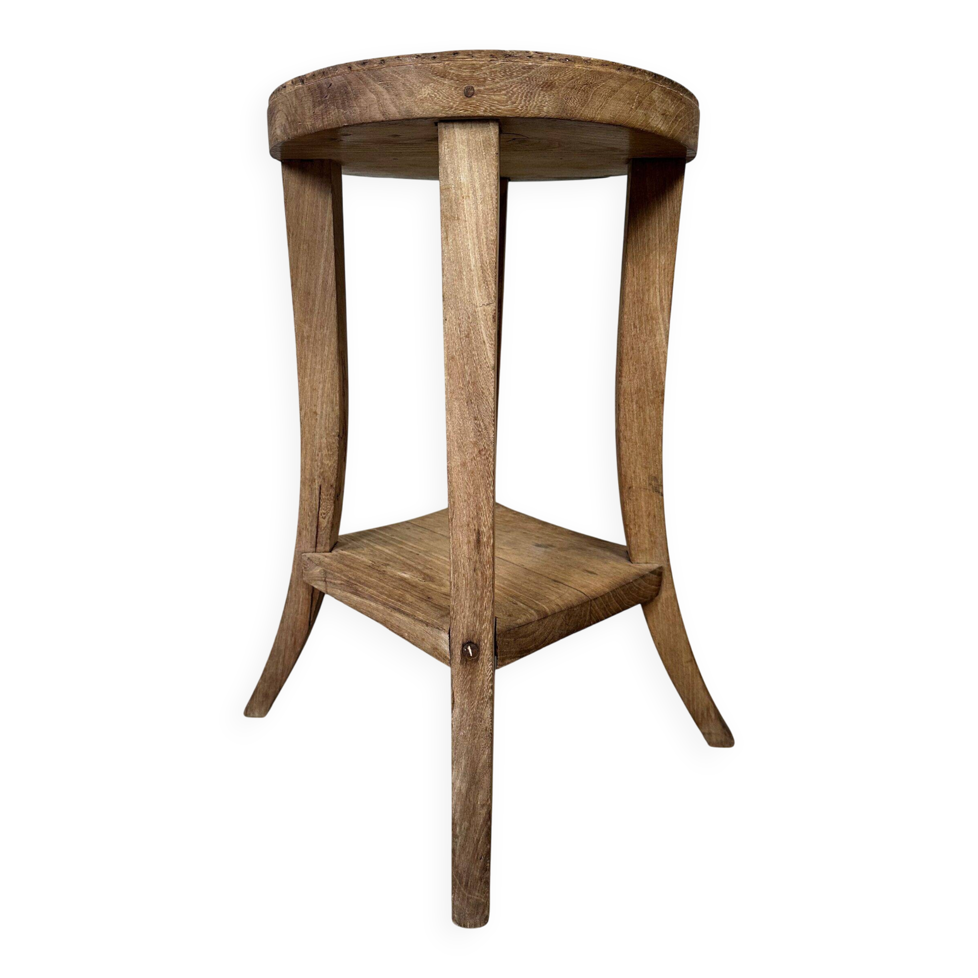 Old round side table