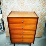Commode 5 tiroirs vintage année 50 / 70