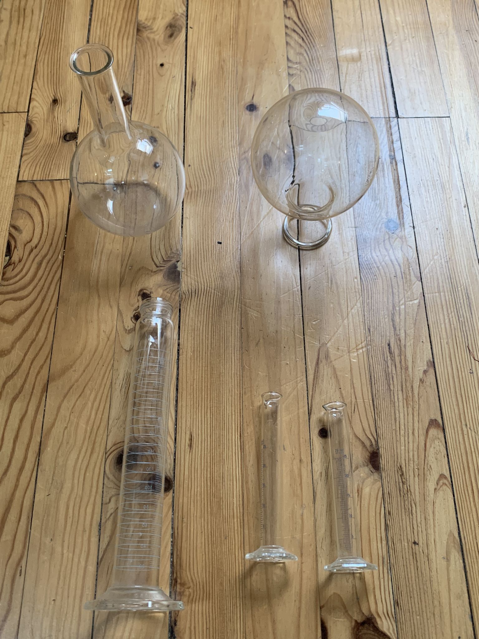 Vase vintage de laboratoire