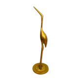 Brass Heron Sculpture