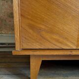 Vintage Scandinavian sliding door wardrobe 1970