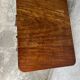 Antique drop-leaf side table on wheels