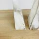 Pair of book greenhouses in alabaster white marble