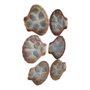 6 assiettes à huitres - salins