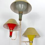Mid-century Modern three arms floor lamp by Stilux Milano. Italy 1950s