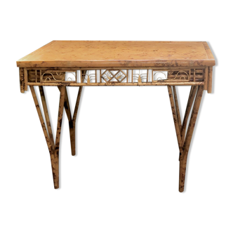 Vintage Art Deco bamboo table or desk
