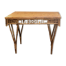Table ou bureau vintage art deco en bambou