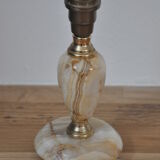 Lamp base in onyx and brass 60s