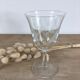 6 verres à pied en verre gravé croisillons