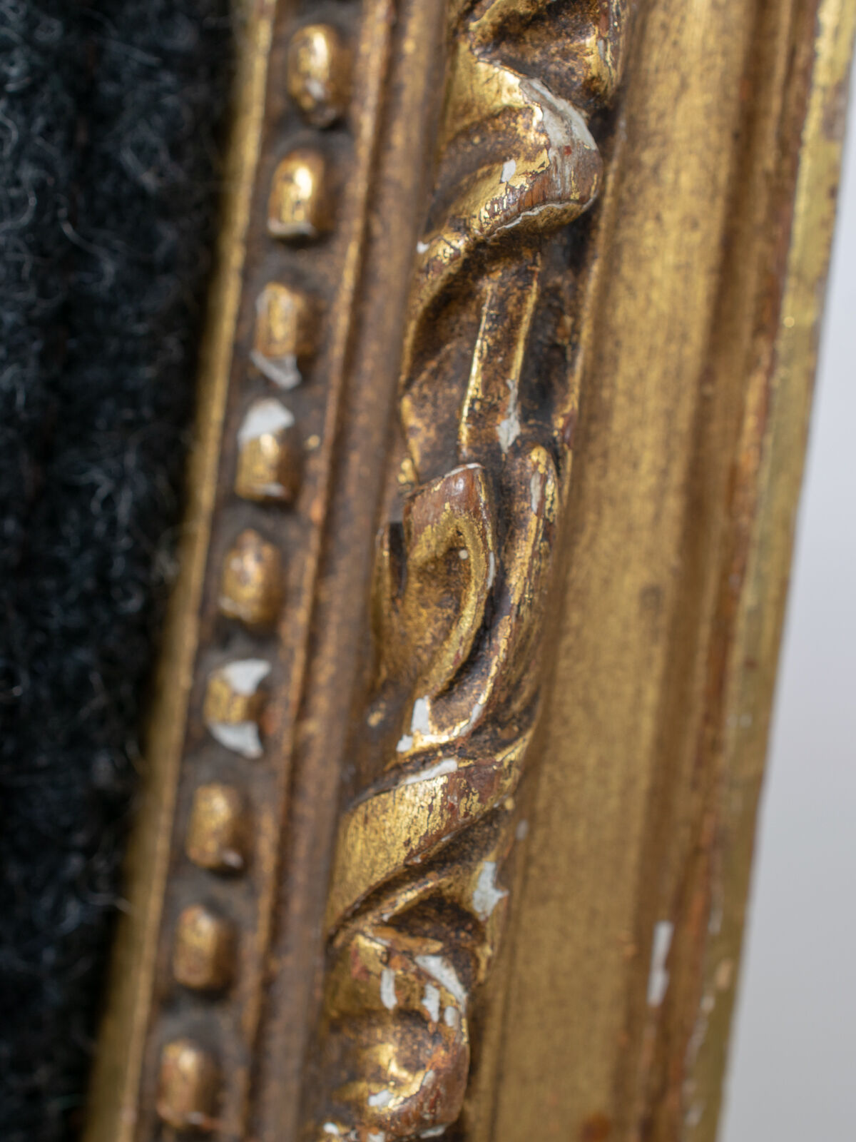 Pair of 19th century Louis XVI gilt armchairs newly re upholstered in holland and sherry fabric