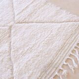 Tapis Blanc Beni Ourain - 297 x 224 cm