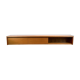 Minimalist XL lowboard, walnut and zebrano, 1960s