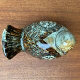 Bird sculpture in Danish studio pottery from the mid-century by Søholm, 1960s.