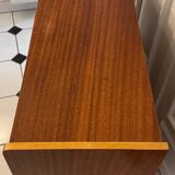 Vintage shoe cabinet with compass legs