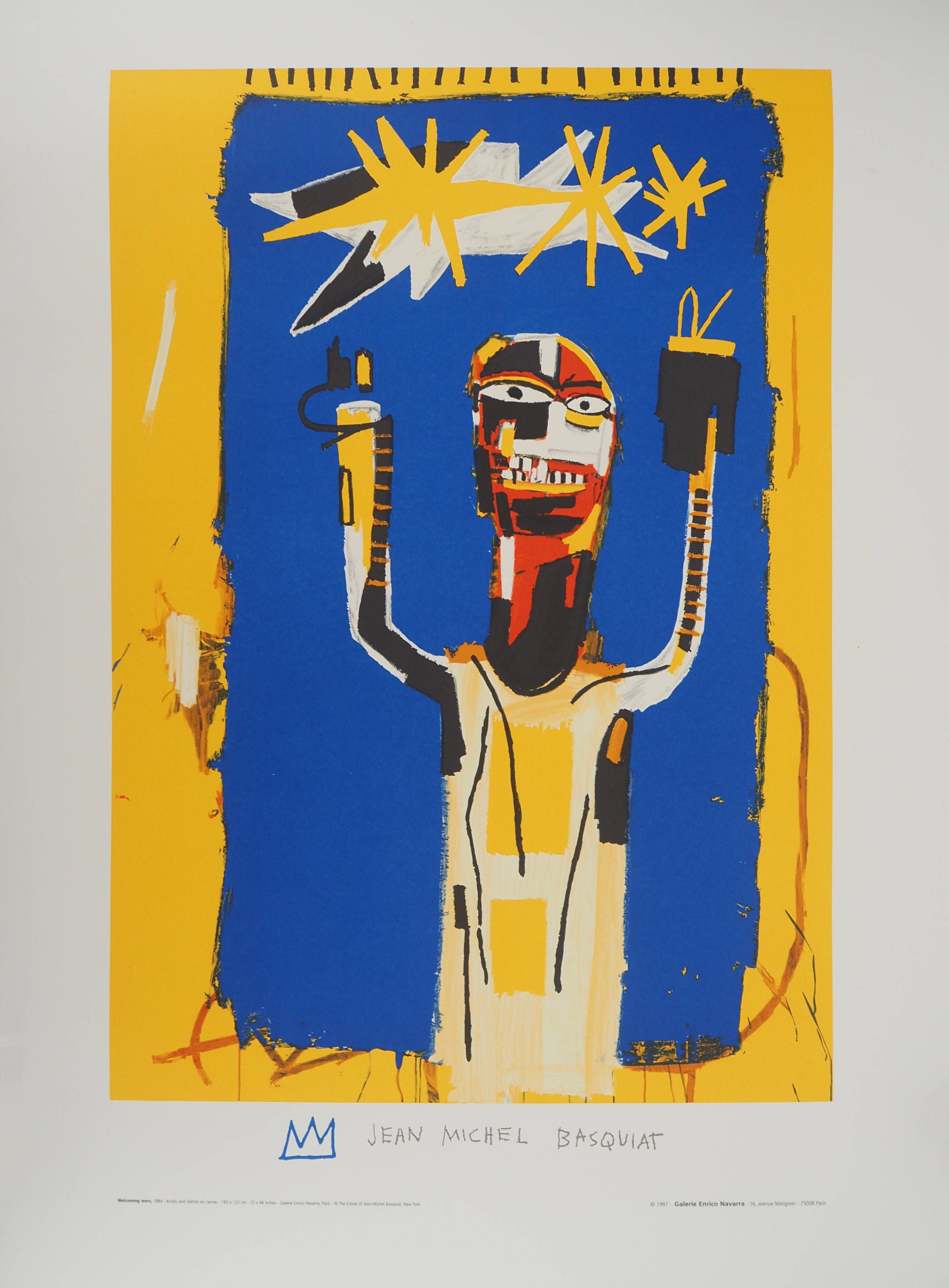 Jean-Michel Basquiat: Welcome Sign, signed lithograph