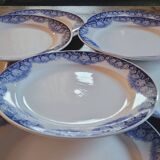 Assiettes terre de fer Boch 1890