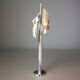 Large Chrome Lamp 3 Lights Space Age Italy 70's Dlg Reggiani