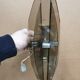 Vintage wall lamp in smoked glass design italy 70's
