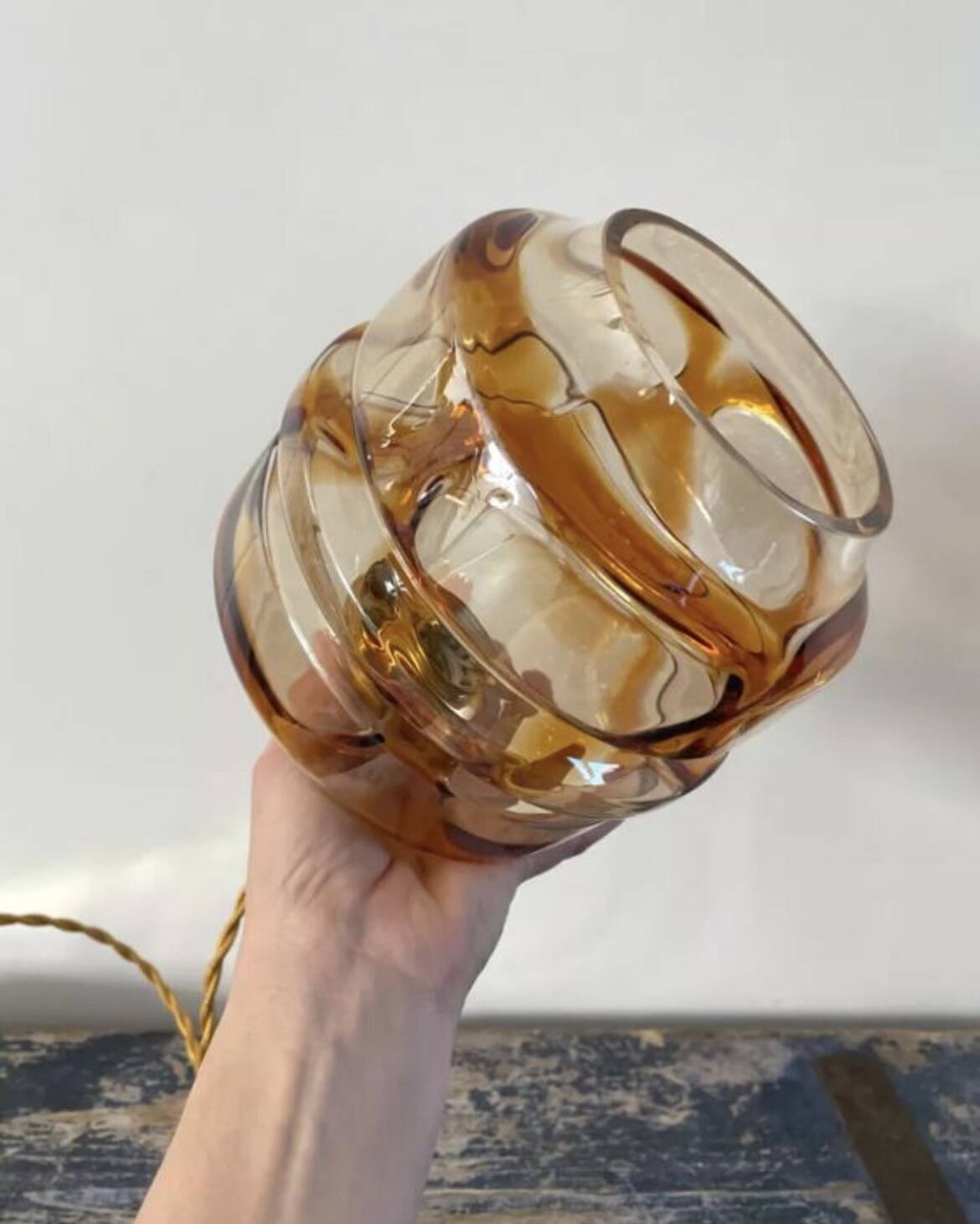 Vintage Murano glass pendant lamp