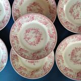 7 assiettes Gien