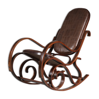 Rocking-chair par Luigi Crassevig d’Italie 1970