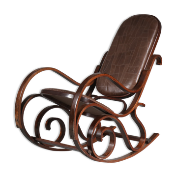 Rocking-chair par Luigi Crassevig d’Italie 1970