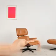 Lounge Chair and ottoman in rosewood by Charles & Ray Eames, Vitra
