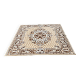 Persian-style rug or Persian wool in beige and brown, 170x225cm.