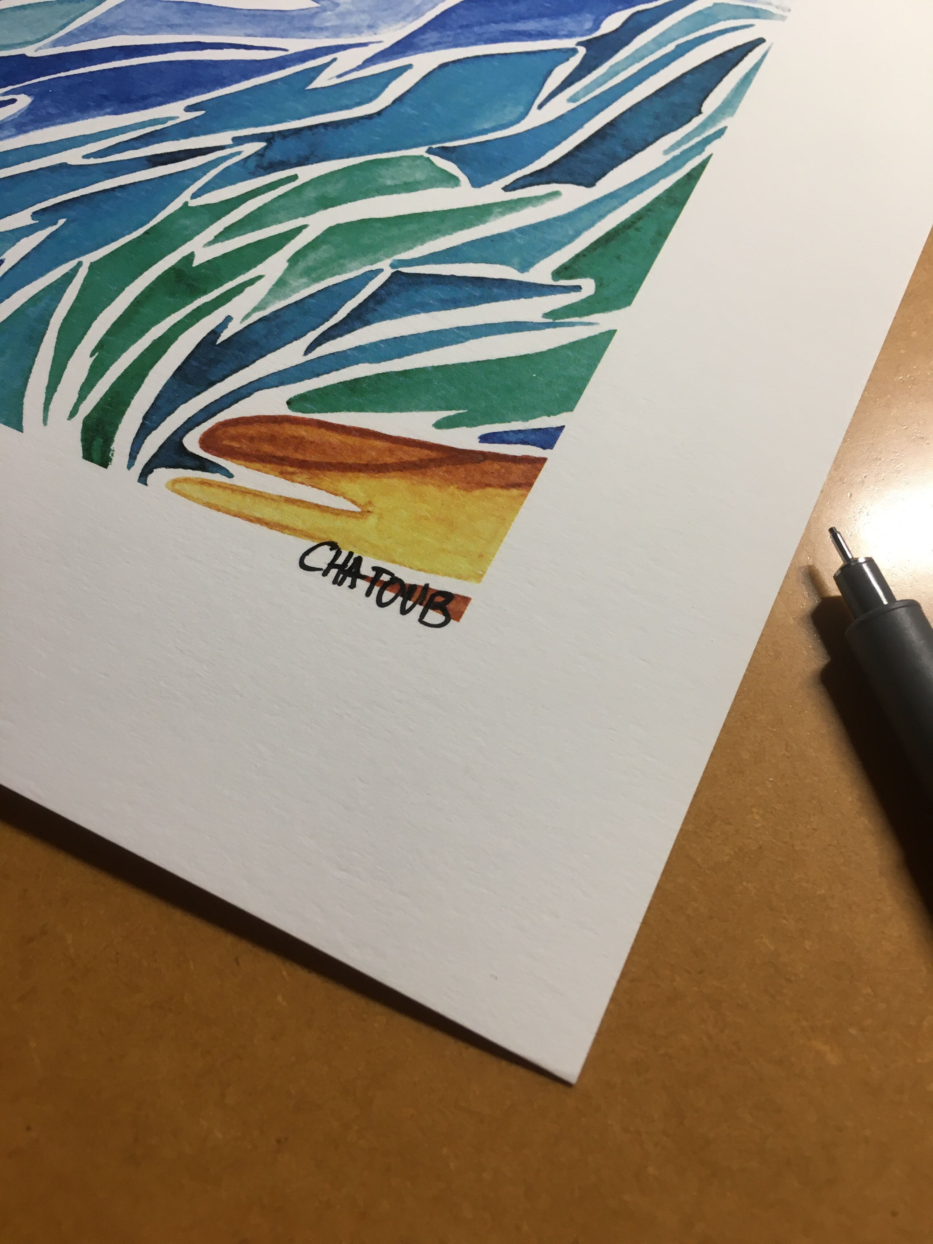 We crossed our island.