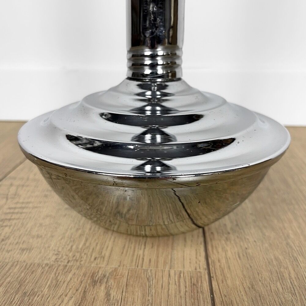Culbuto ashtray in chromed metal Bauhaus 30s