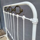 Art Deco brass almond metal bed 120x190