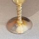 Vintage Falstaff Silver-Plated Wine Glass Goblet, Made in Spain, Ornate Stem Cup
