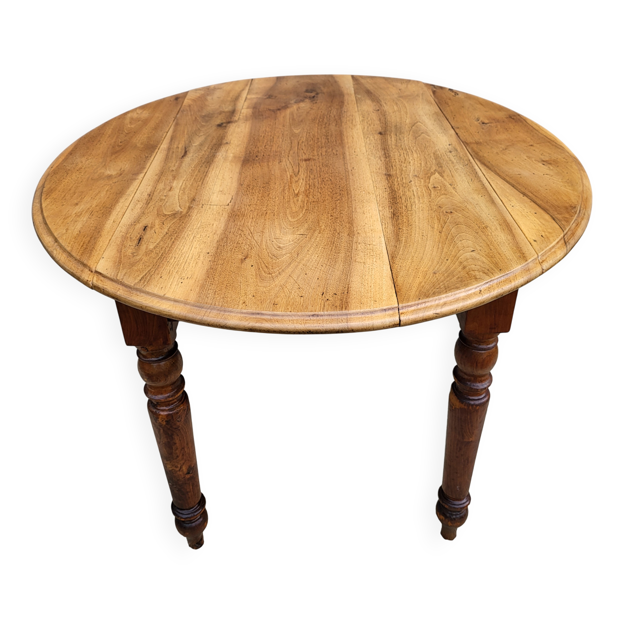 Table XIXth in Elm and Cherry: The Louis-Philippe Elegance