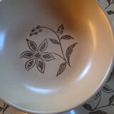 6 floral pattern soup plates. 1970s