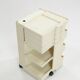 Space Age white Joe Colombo 'Boby' storage trolley, 1970s