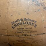Dietrich Reimers German antique earth globe Berlin 1920