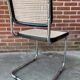 Ensemble de 4 chaises vintage modèle Cesca B32 en noir et chrome