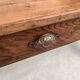 Antique work table in solid cherry and acacia