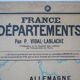 Map of France vintage - school poster n ° 4