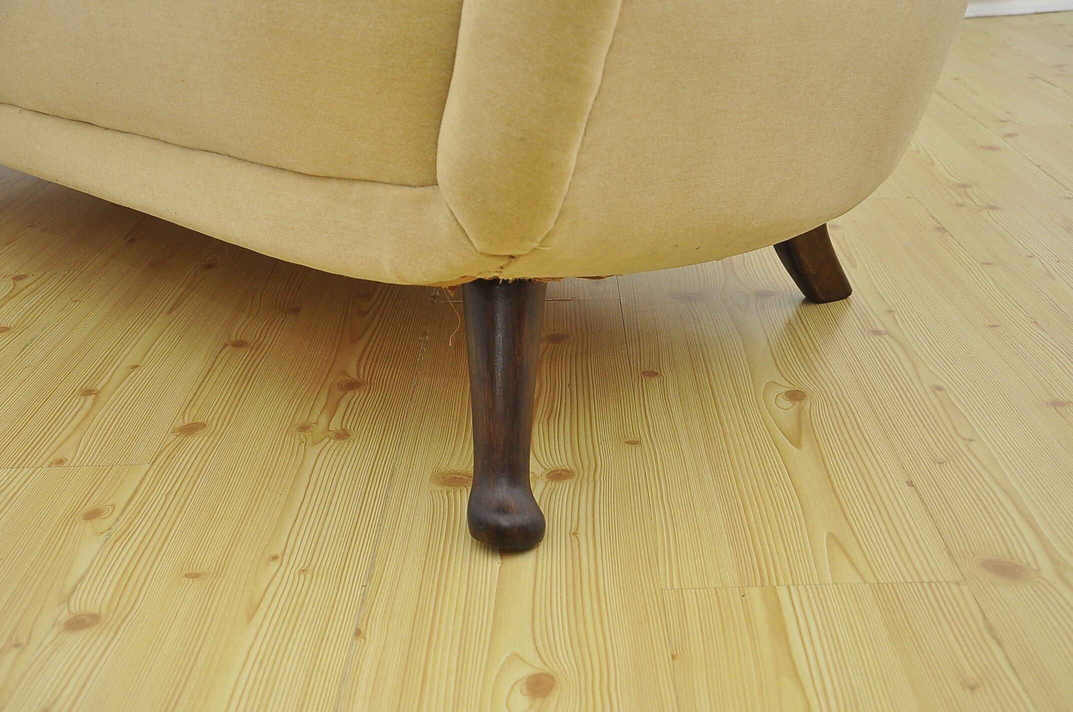 Canapé vintage en velours par Berga Mobler Suède 1940s